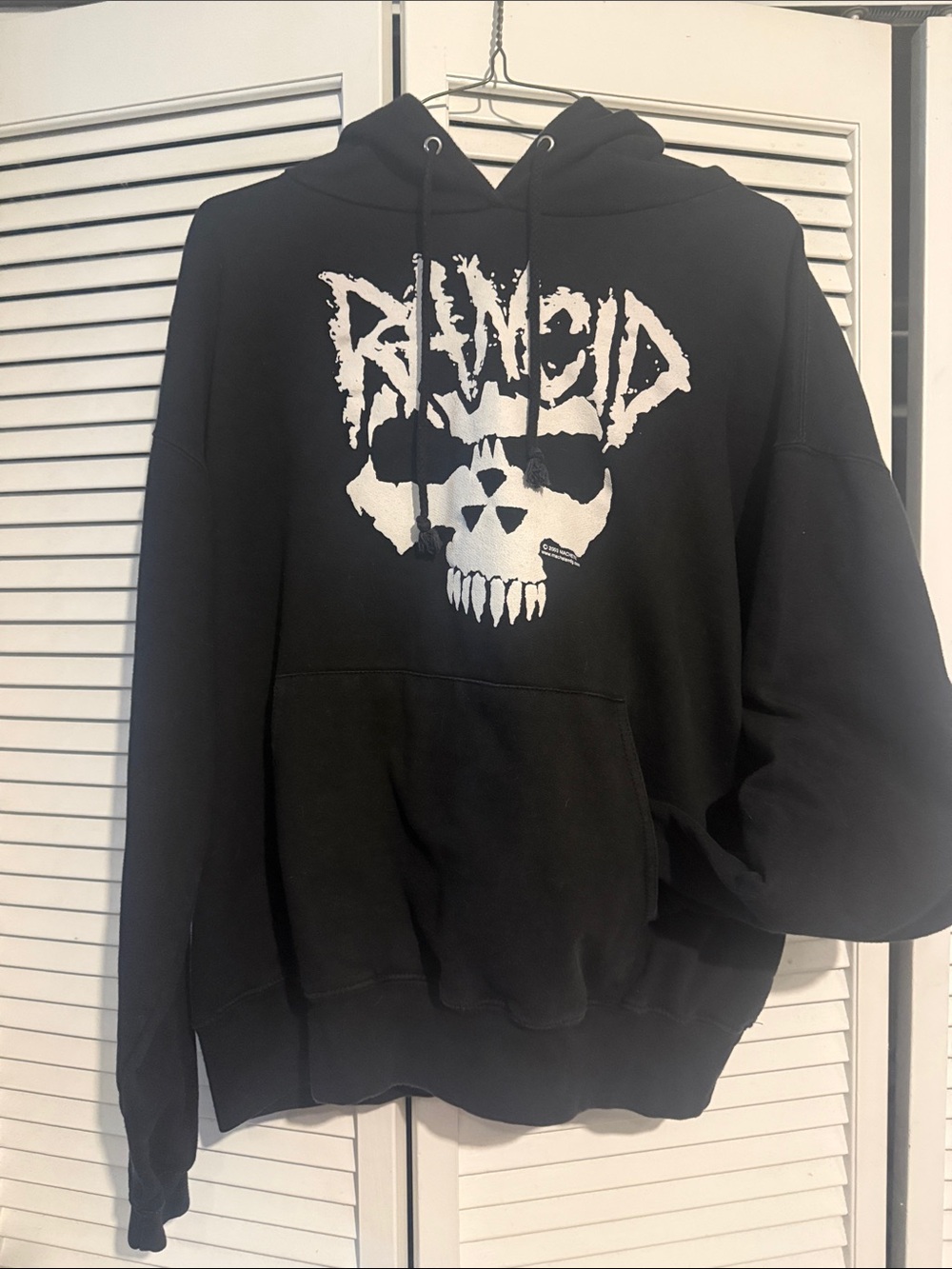 Vintage Rancid Black Hoodie - Men's Pullover Sweatshirt